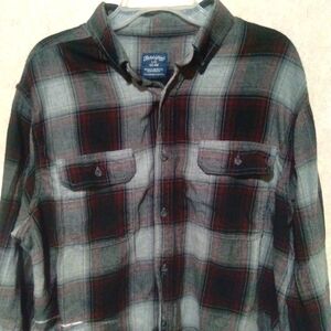 Faded Glory large (42-44) 100% cotton long sleeve flannel shirt